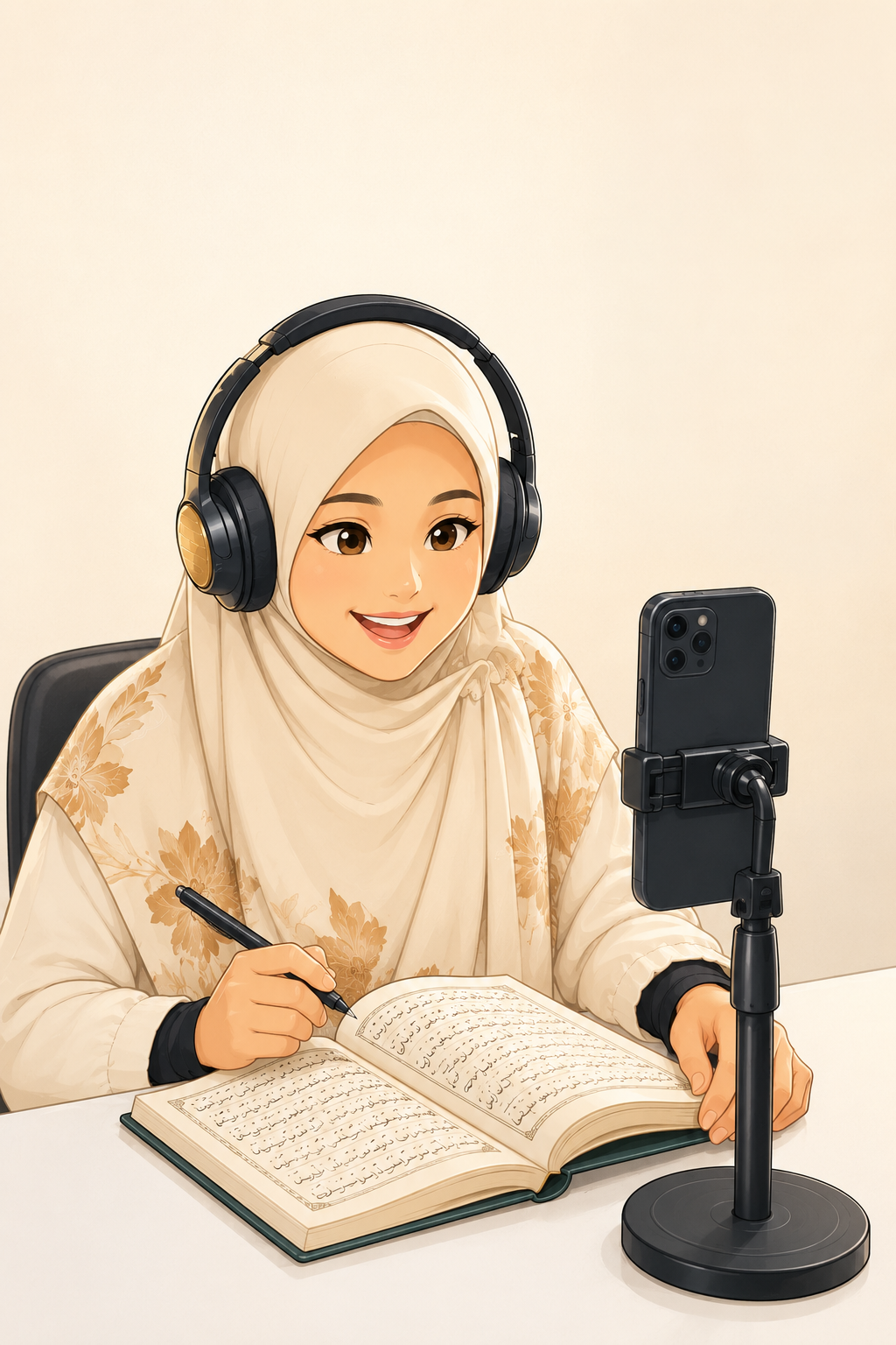 Ilustrasi belajar ngaji